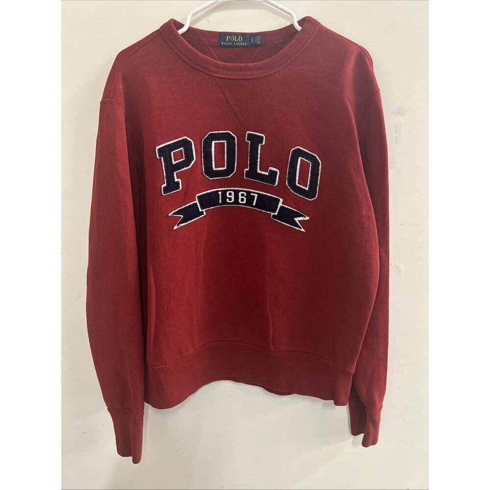 Ralph Lauren Polo Red Sweater Womens Size L